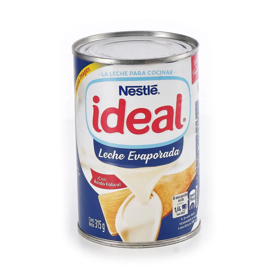 Leche Evaporada Ideal 48x315g — imagen del empaque
