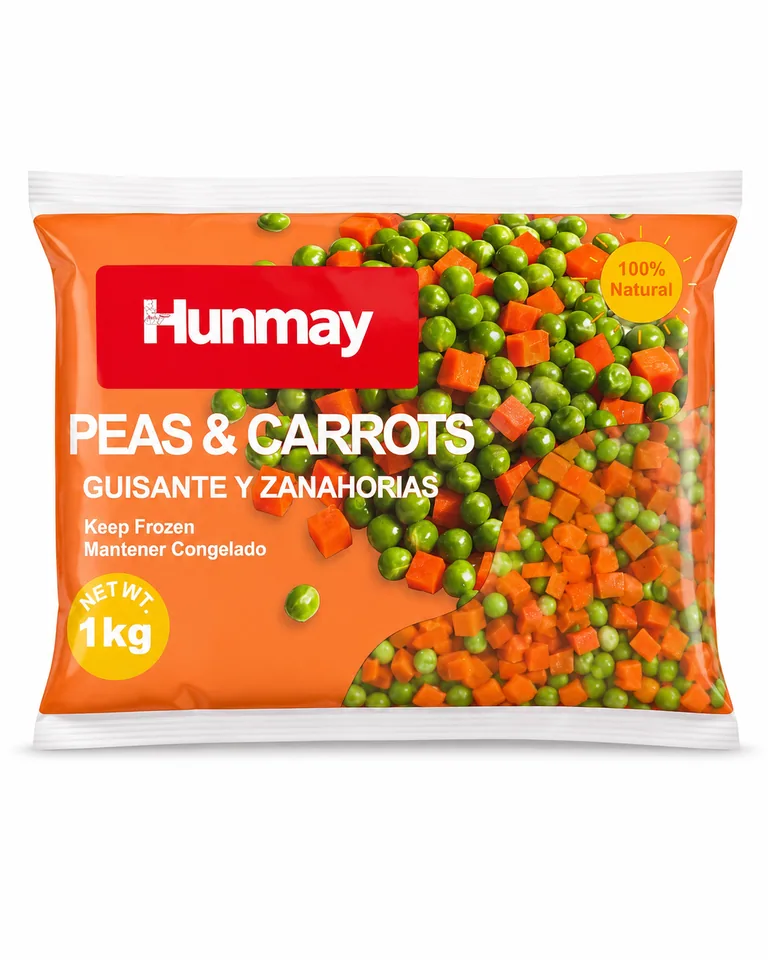 Guisante con Zanahoria congelado 10kg — imagen del empaque