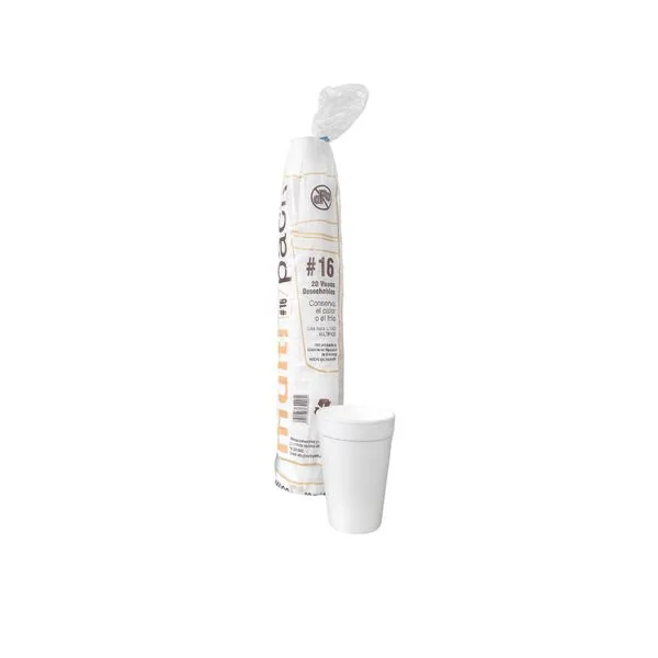 Vaso Foam No.16 (500u) — imagen del empaque