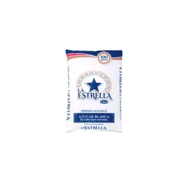 Azúcar Blanca Estrella 40lb — imagen del empaque