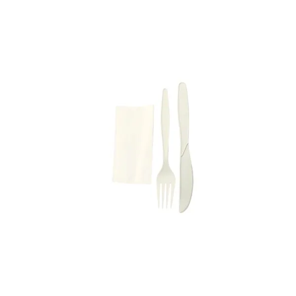 Kit Cuchillo y Tenedor 14cm (500u) — imagen del empaque