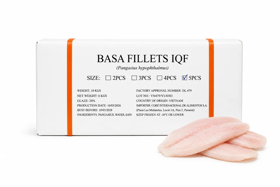 Filete Basa 5pcs — imagen del empaque
